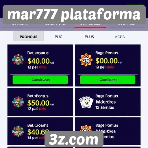 Promoções e bônus em mar777 plataforma para jogadores
